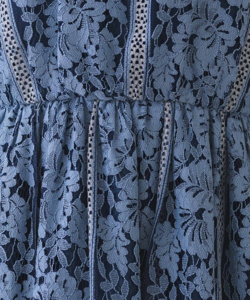 KATHARINE ROSS（キャサリンロス）の「【KATHARINE ROSS】●結婚式 ストライプレースロングドレス（ドレス・レディース・ブルー・MEDIUM）」の8枚目の写真