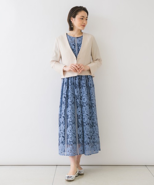 KATHARINE ROSS（キャサリンロス）の「【KATHARINE ROSS】●結婚式 ストライプレースロングドレス（ドレス・レディース・ブルー・MEDIUM）」の7枚目の写真