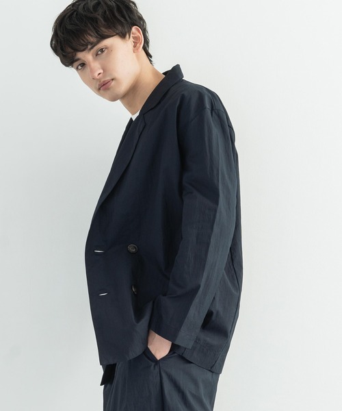 Audience（オーディエンス）の「日本製 グリストーンW 綿ナイロン 高密度ギャバWテーラードジャケット（テーラードジャケット・メンズ・ブラック/ネイビー/オリーブ・M/L/XL）」の12枚目の写真