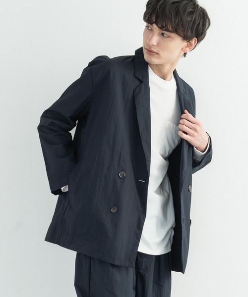 Audience（オーディエンス）の「日本製 グリストーンW 綿ナイロン 高密度ギャバWテーラードジャケット（テーラードジャケット・メンズ・ブラック/ネイビー/オリーブ・M/L/XL）」の15枚目の写真