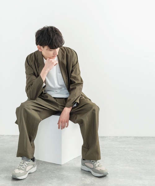 Audience（オーディエンス）の「日本製 グリストーンW 綿ナイロン 高密度ギャバWテーラードジャケット（テーラードジャケット・メンズ・ブラック/ネイビー/オリーブ・M/L/XL）」の11枚目の写真