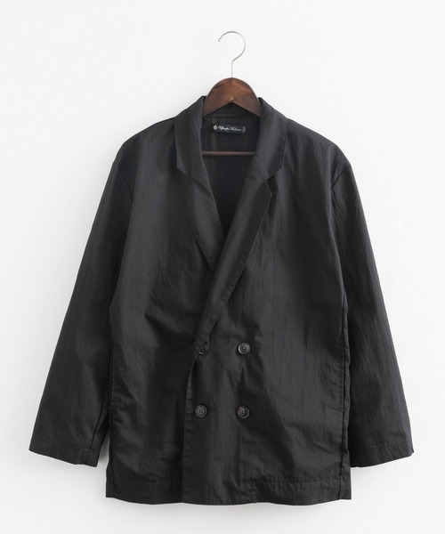 Audience（オーディエンス）の「日本製 グリストーンW 綿ナイロン 高密度ギャバWテーラードジャケット（テーラードジャケット・メンズ・ブラック/ネイビー/オリーブ・M/L/XL）」の16枚目の写真