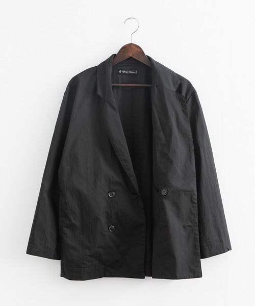 Audience（オーディエンス）の「日本製 グリストーンW 綿ナイロン 高密度ギャバWテーラードジャケット（テーラードジャケット・メンズ・ブラック/ネイビー/オリーブ・M/L/XL）」の18枚目の写真