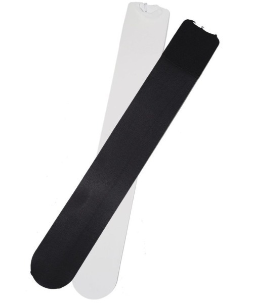 SPINNS（スピンズ）の「【累計販売1万3000足】ナイロン シアーハイソックス（ソックス/靴下・レディース・ホワイト/ブラック・ONESIZE）」の3枚目の写真