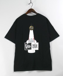 NEW ERA（ニューエラ）の「【NEW　ERA/ニューエラ】Taro Okamoto/岡本太郎 太陽の塔 コラボ プリント半袖Tシャツ/ブラック（Tシャツ/カットソー・メンズ）」