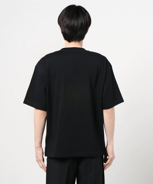 NANO universe（ナノユニバース）の「：超長綿ORGANIC BIG Tシャツ（Tシャツ/カットソー・メンズ・ホワイト/ネイビー/ブラック/ベージュ・M/L/S）」の6枚目の写真