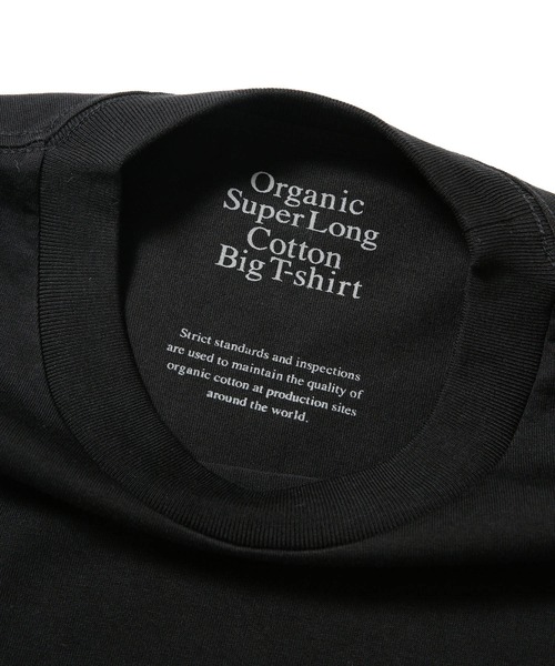 NANO universe（ナノユニバース）の「：超長綿ORGANIC BIG Tシャツ（Tシャツ/カットソー・メンズ・ホワイト/ネイビー/ブラック/ベージュ・M/L/S）」の12枚目の写真