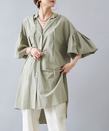 DouDou | スキッパーチュニックシャツ(シャツ/ブラウス)