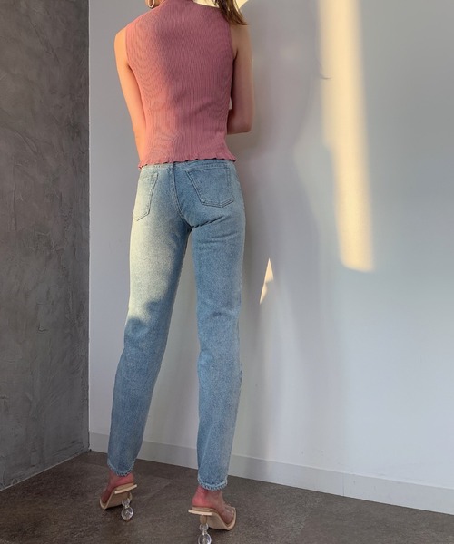 EIMY ISTOIRE(エイミーイストワール)の「eimyデニムスリムテーパード(その他パンツ・レディース・ブルー系その他2・XXS/MEDIUM/X-SMALL/SMALL)」の8枚目の写真