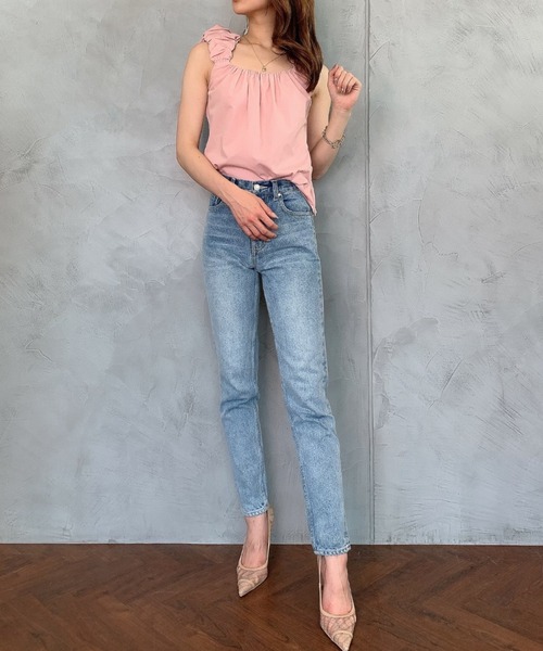 EIMY ISTOIRE(エイミーイストワール)の「eimyデニムスリムテーパード(その他パンツ・レディース・ブルー系その他2・XXS/MEDIUM/X-SMALL/SMALL)」の7枚目の写真