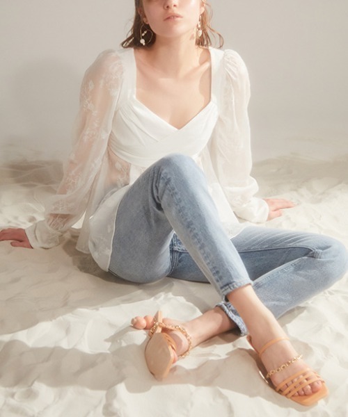 EIMY ISTOIRE(エイミーイストワール)の「eimyデニムスリムテーパード(その他パンツ・レディース・ブルー系その他2・XXS/MEDIUM/X-SMALL/SMALL)」の2枚目の写真