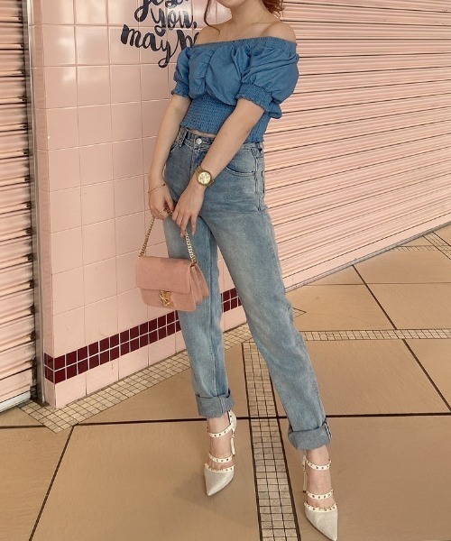 EIMY ISTOIRE(エイミーイストワール)の「eimyデニムスリムテーパード(その他パンツ・レディース・ブルー系その他2・XXS/MEDIUM/X-SMALL/SMALL)」の19枚目の写真