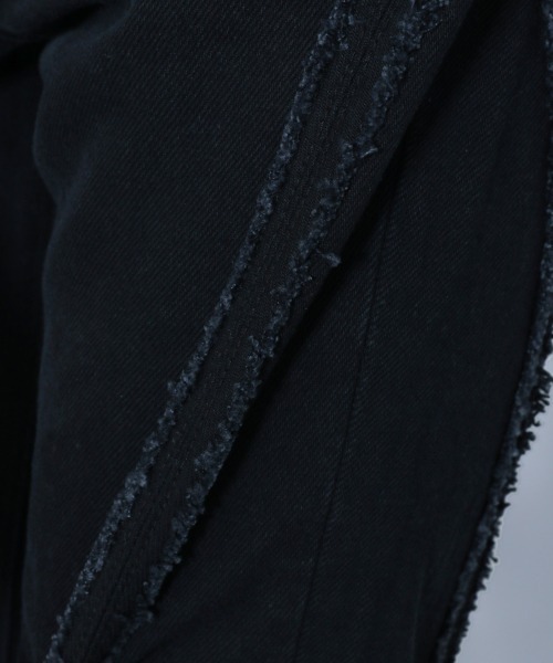 HARE（ハレ）の「フリンジラインデニムパンツ(HARE)（デニムパンツ・メンズ・ブラック/インディゴブルー・SMALL/MEDIUM）」の7枚目の写真