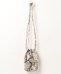 MOHI | MOHI / GU-901-MP / パイソン柄バケツ型巾着ミニバッグ(ショルダーバッグ)