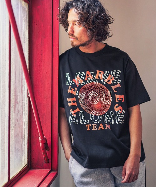 MARBLES（マーブルズ）の「mt7333-HQ TEE (LeaveYou Alone) Tシャツ（Tシャツ/カットソー・メンズ・ホワイト/ブラック・XL/L/S/M）」の5枚目の写真