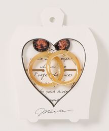 MIIA | ダブルリングピアス(ピアス（両耳用）)