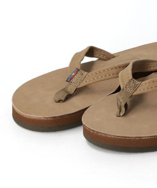 RAINBOW SANDALS（レインボーサンダル）の「＜RAINBOW SANDALS＞NARROW レザービーチサンダル ◆（サンダル・レディース・ブラック/ダークブラウン・SMALL/MEDIUM）」の5枚目の写真