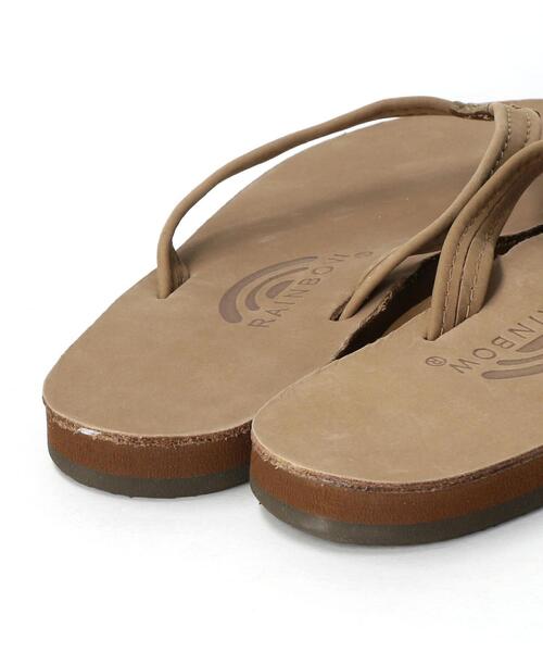 RAINBOW SANDALS（レインボーサンダル）の「＜RAINBOW SANDALS＞NARROW レザービーチサンダル ◆（サンダル・レディース・ブラック/ダークブラウン・SMALL/MEDIUM）」の4枚目の写真