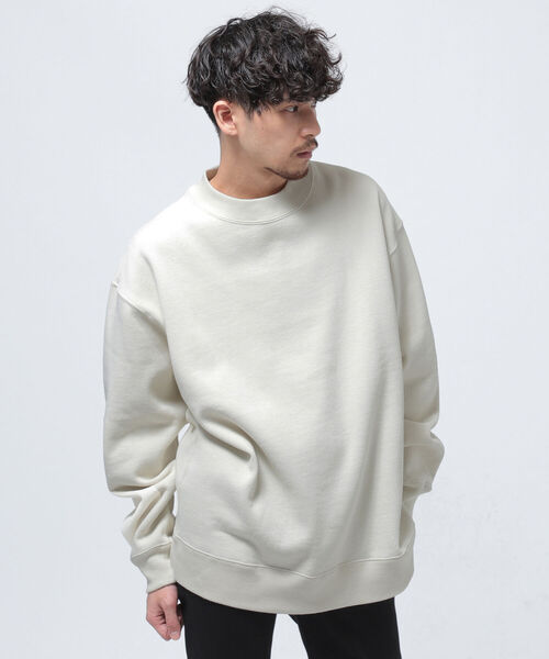BEAMS（ビームス）の「BEAMS / モックネック スウェット（スウェット・メンズ・アイボリー/グレー・SMALL/MEDIUM/LARGE/X-LARGE）」の12枚目の写真
