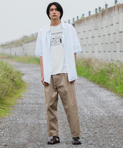 green label relaxing（グリーンレーベルリラクシング）の「OLT CM コルトレイクリネン ジャストルーズ 半袖 シャツ（シャツ/ブラウス・メンズ・ワインレッド/ホワイト/ダークグレー・LARGE/MEDIUM/SMALL/X-LARGE）」の10枚目の写真