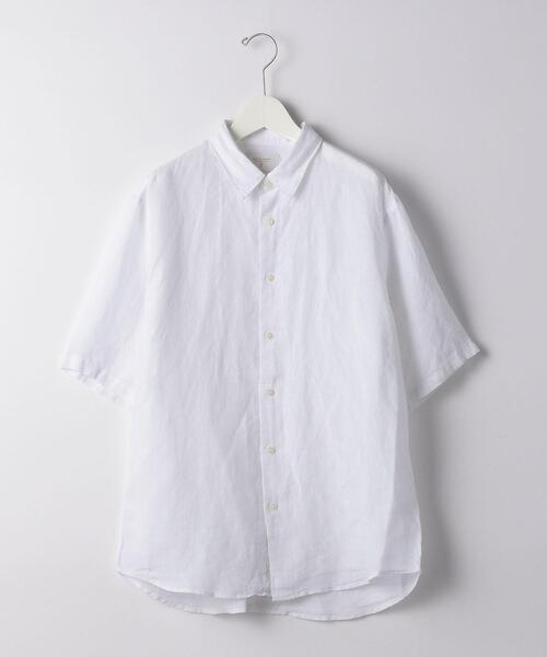 green label relaxing（グリーンレーベルリラクシング）の「OLT CM コルトレイクリネン ジャストルーズ 半袖 シャツ（シャツ/ブラウス・メンズ・ワインレッド/ホワイト/ダークグレー・LARGE/MEDIUM/SMALL/X-LARGE）」の20枚目の写真