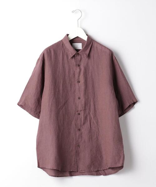 green label relaxing（グリーンレーベルリラクシング）の「OLT CM コルトレイクリネン ジャストルーズ 半袖 シャツ（シャツ/ブラウス・メンズ・ワインレッド/ホワイト/ダークグレー・LARGE/MEDIUM/SMALL/X-LARGE）」の22枚目の写真