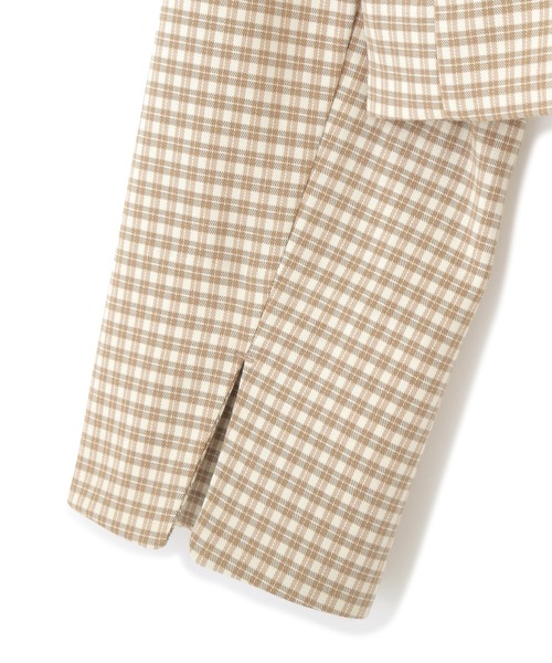FREE'S MART（フリーズマート）の「【Sシリーズ対応】◆チェック短丈ジャケット（テーラードジャケット・レディース・グレー系その他/ベージュ系その他/ブラウン系その他・SMALL/MEDIUM）」の14枚目の写真