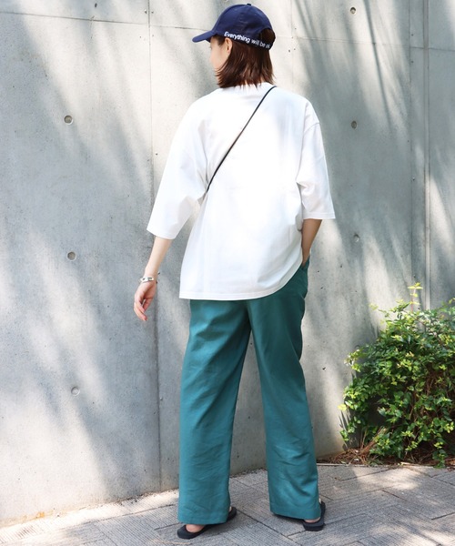 SLOBE IENA(スローブイエナ)の「OKグラフィックBIG TEE【手洗い可能】◆(Tシャツ/カットソー・レディース・ホワイト/ブラック・FREE)」の19枚目の写真