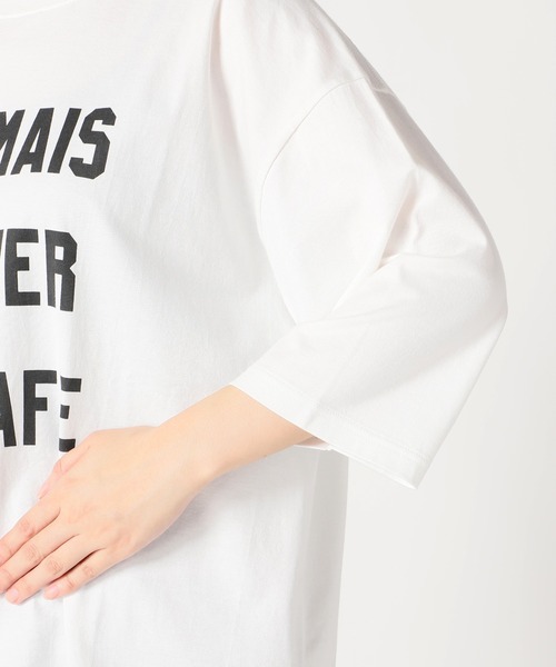 SLOBE IENA(スローブイエナ)の「OKグラフィックBIG TEE【手洗い可能】◆(Tシャツ/カットソー・レディース・ホワイト/ブラック・FREE)」の11枚目の写真