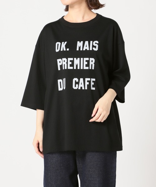SLOBE IENA(スローブイエナ)の「OKグラフィックBIG TEE【手洗い可能】◆(Tシャツ/カットソー・レディース・ホワイト/ブラック・FREE)」の15枚目の写真