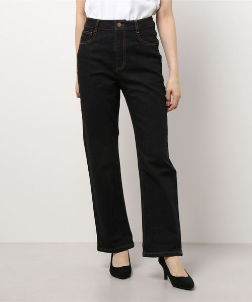 KOBE LETTUCE（コウベレタス）の「ハイライズストレートデニムパンツ（デニムパンツ・レディース・ライトブルー/インディゴブルー/ブラック系その他/ホワイト系/グレー・S/M/L/XS/XXS）」の13枚目の写真