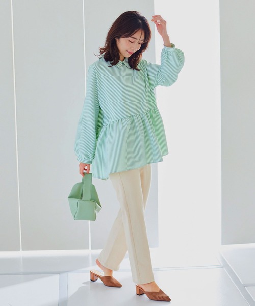 KOBE LETTUCE（コウベレタス）の「ハイライズストレートデニムパンツ（デニムパンツ・レディース・ライトブルー/インディゴブルー/ブラック系その他/ホワイト系/グレー・S/M/L/XS/XXS）」の8枚目の写真