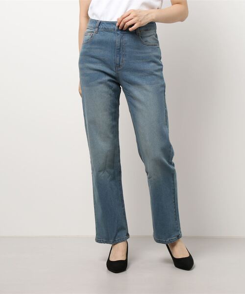 KOBE LETTUCE（コウベレタス）の「ハイライズストレートデニムパンツ（デニムパンツ・レディース・ライトブルー/インディゴブルー/ブラック系その他/ホワイト系/グレー・S/M/L/XS/XXS）」の15枚目の写真