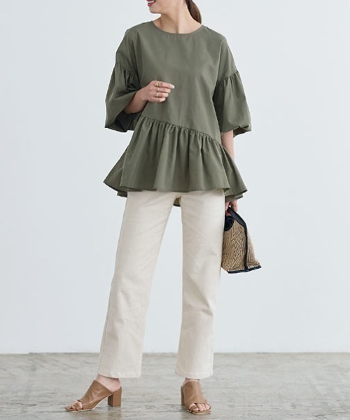 KOBE LETTUCE（コウベレタス）の「ハイライズストレートデニムパンツ（デニムパンツ・レディース・ライトブルー/インディゴブルー/ブラック系その他/ホワイト系/グレー・S/M/L/XS/XXS）」の18枚目の写真