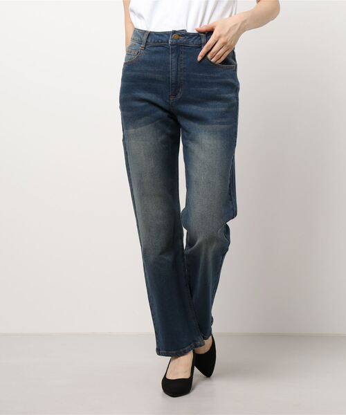 KOBE LETTUCE（コウベレタス）の「ハイライズストレートデニムパンツ（デニムパンツ・レディース・ライトブルー/インディゴブルー/ブラック系その他/ホワイト系/グレー・S/M/L/XS/XXS）」の16枚目の写真