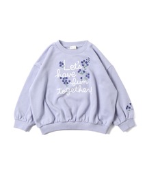 KP | ロゴプリントと小花刺しゅうのミニ裏毛トレーナー(100-130cm)(スウェット)