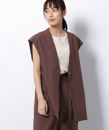 コットンリネンスラブミディアムジレ / 954210