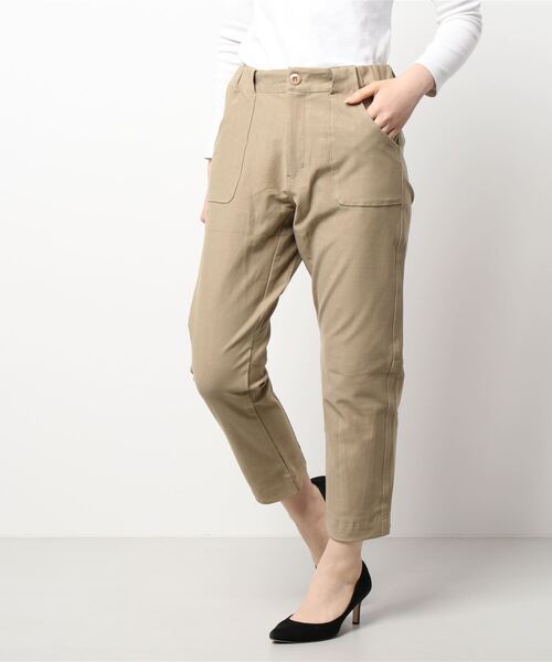 KRIFF MAYER Lady's Collection（クリフメイヤーレディースコレクション）の「アクティブテーパードジョガー（その他パンツ・レディース・ベージュ/カラフル/ブラック/チャコール/ネイビー・LARGE/MEDIUM）」の19枚目の写真