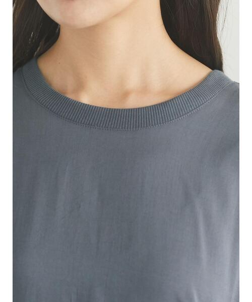 CRAFT STANDARD BOUTIQUE（クラフトスタンダードブティック）の「シアーTブラウスチュニック　＊（Tシャツ/カットソー・レディース・チャコールグレー/ベージュ/サックスブルー/アイボリー・FREE）」の21枚目の写真