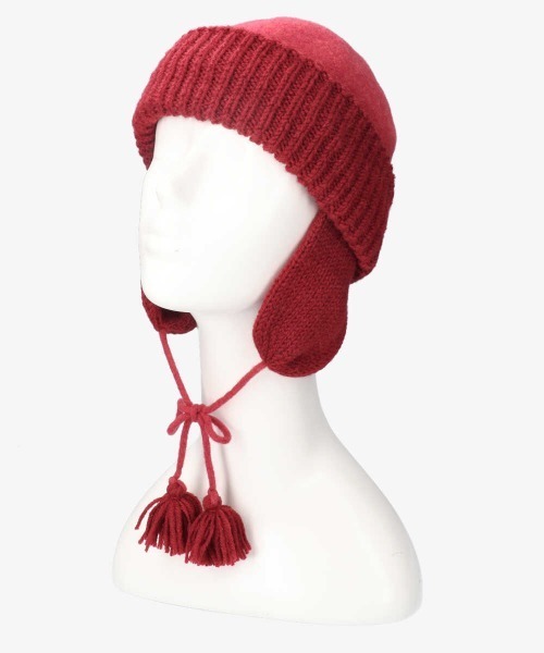 OVERRIDE（オーバーライド）の「OVERRIDE GUIDE WATCH TIBET（ニットキャップ/ビーニー・レディース・ブラック/レッド/ブラウン/ブルー/ライトベージュ・M/57.5cm）」の5枚目の写真