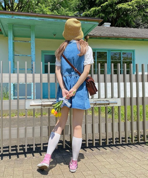 WEGO（ウィゴー）の「WEGO/フロントボタンジャンスカ（ジャンパースカート・レディース・インディゴブルー・MEDIUM）」の10枚目の写真