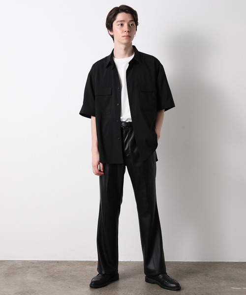 Juha レザーフレアパンツ juha（ユハ）の「SYNTHETIC LEATHER FLARE PANTS（その他パンツ