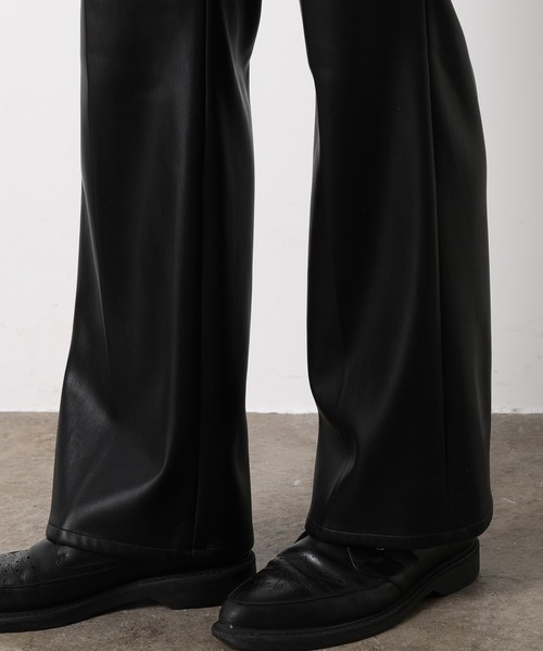 JUNRED（ジュンレッド）の「フェイクレザーフレアパンツ（その他パンツ・メンズ・ブラック・S/M/L）」の11枚目の写真
