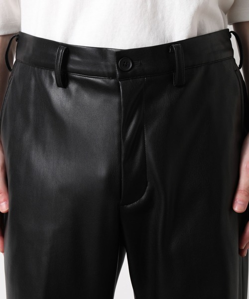 JUNRED（ジュンレッド）の「フェイクレザーフレアパンツ（その他パンツ・メンズ・ブラック・S/M/L）」の5枚目の写真