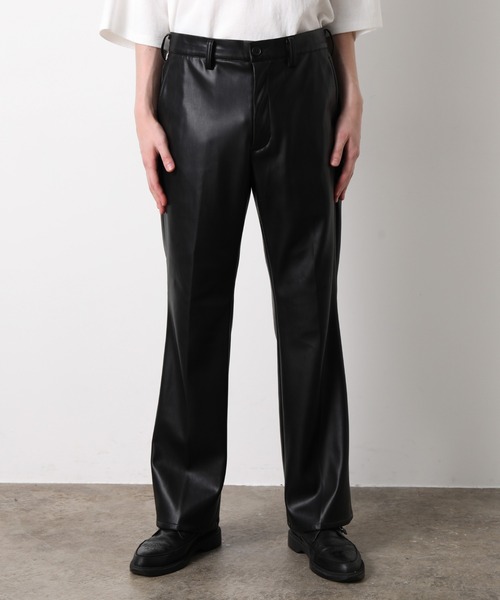 JUNRED（ジュンレッド）の「フェイクレザーフレアパンツ（その他パンツ・メンズ・ブラック・S/M/L）」の13枚目の写真