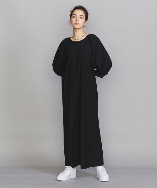 BEAUTY&YOUTH UNITED ARROWS（ビューティーアンドユースユナイテッドアローズ）の「BY ボリュームスリーブ ワンピース（ワンピース・レディース・オレンジ/ダークグリーン/ブラック・FREE）」の12枚目の写真