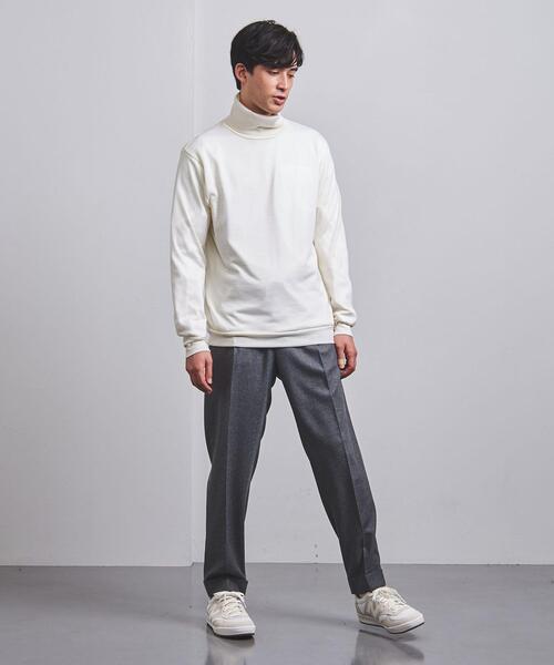 K ITO（ケーイトウ）の「＜K ITO（ケー・イトウ）＞ ウールテンジク タートルネック（Tシャツ/カットソー・メンズ・オフホワイト/ダークグレー・3/2/1）」の14枚目の写真
