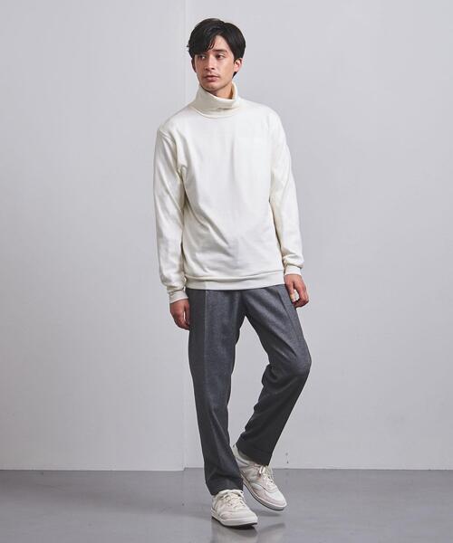 K ITO（ケーイトウ）の「＜K ITO（ケー・イトウ）＞ ウールテンジク タートルネック（Tシャツ/カットソー・メンズ・オフホワイト/ダークグレー・3/2/1）」の15枚目の写真