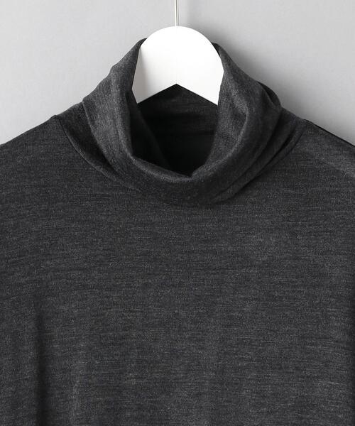 K ITO（ケーイトウ）の「＜K ITO（ケー・イトウ）＞ ウールテンジク タートルネック（Tシャツ/カットソー・メンズ・オフホワイト/ダークグレー・3/2/1）」の5枚目の写真