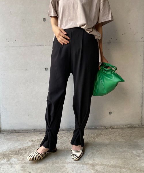 CAPRICIEUX LE'MAGE（カプリシューレマージュ）の「2WAYフレアパンツ（その他パンツ・レディース・ブラック/グリーン・38/36）」の5枚目の写真
